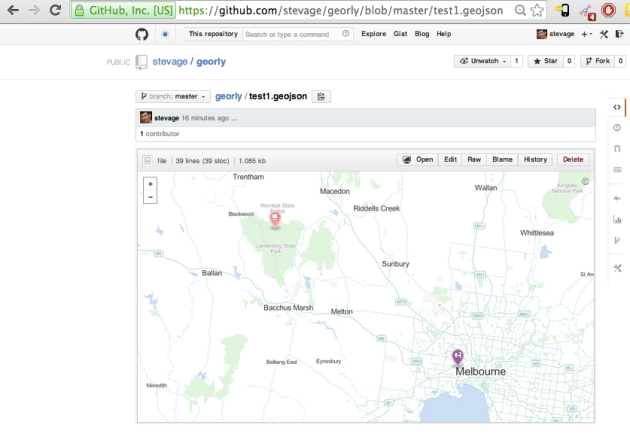 The test GeoJSON file, as seen on GitHub.